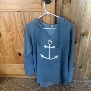 Marushka nautical Blue Anchor Hoodie